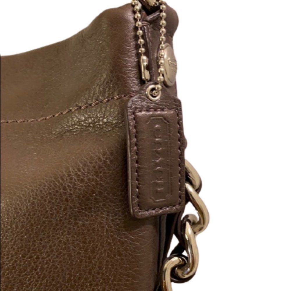 🆕Coach Carly Brown Leather Shoulder Bag (NWOT)🔥 - Picture 4 of 11